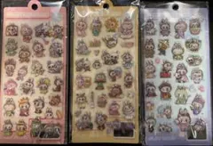 ボンボンドロップ ラブブ 水シール ウォーターシール 3枚セット