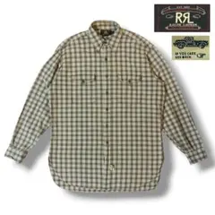 90s RRL】三つ星タグ コットンシャツ 長袖 ダイヤ柄 vintage - メルカリ