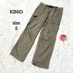 イグニオ カーゴパンツ メンズ 綿100% ベージュ グレー カジュアル Sのサムネイル
