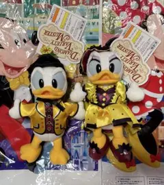 ぬいぐるみバッジ ドナルド デイジー ダイアモンドホースシュー バラマス