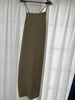 ベージュ キャミソールワンピース　earthmusic＆ecology