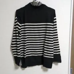 ボーダーニットニット