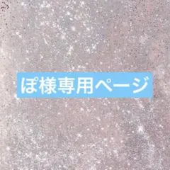 ぽ様専用ページ