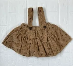 mimimarketカンカンスカート ブルマ、サスペンダー付き80cm ブラウン