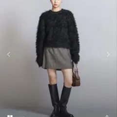 UNITED ARROWS フェザーヤーン ニット プルオーバー