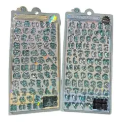 正規品 新品 ボンボンドロップシール、ひらがな、アルファベット2枚セット 水色