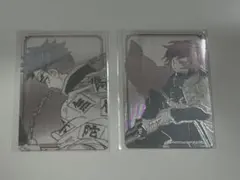 鬼滅　箔押しランダムカード　悲鳴嶼、冨岡
