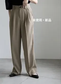 SELECT MOCA ベージュ ワイドパンツ 新品未使用