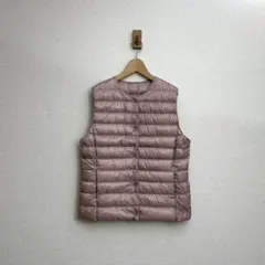 ユニクロ ウルトラライトダウン インナーベスト ピンク レディース XL