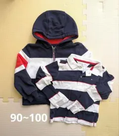TOMMY HILFIGER フード付きトレーナー 3T　ポロシャツ
