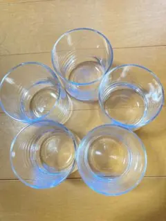 ガラスコップ 5個セット ストレートタイプ　アルコール
