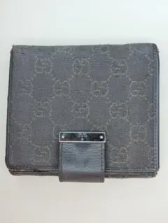 GUCCI グッチ GG柄 二つ折り財布 블랙