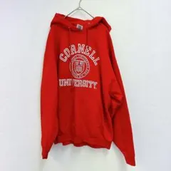 JERZEES ジャージーズ パーカー カレッジプリント XL 赤 コーネル大学のサムネイル
