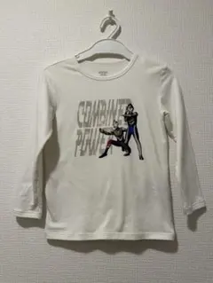 ウルトラマン　白　ヒートテック 長袖カットソー 110サイズ