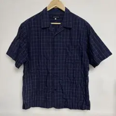 ANTIQULOTHES　アンティクローズ　半袖シャツ　チェック　メンズ　L