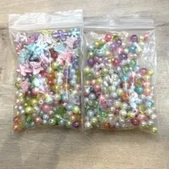ビーズ詰め合わせ　アクセサリー作り　手芸用品