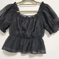 【最終値下】黒 ブラック オフショルダー INGNI