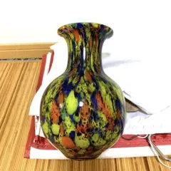 最終　カメイガラス　花瓶　昭和レトロ　フラワースタンド