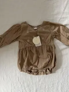 テータテート　コーデュロイ　ロンパース