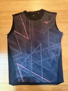 MIZUNO 陸上用シャツ ノースリーブ ブラック Lサイズのサムネイル