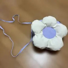 フラワーモチーフ キッズショルダーバッグ パープルのサムネイル