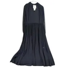 新品　ユニクロC シフォンプリーツワンピース ユニクロシー　インナー付