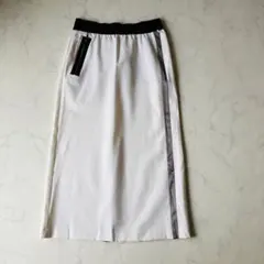 ランバンスポール ドット柄 プリーツスカート ミニ丈 グレー系 サイズ