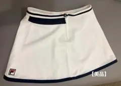【美品】FILAスコート ホワイト ネイビーのサムネイル