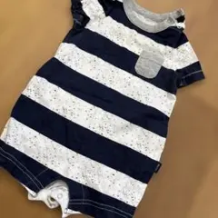 baby GAP ストライプロンパース 3-6ヶ月