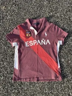 POLO RALPH LAUREN ESPANA ポロシャツ ワインレッド