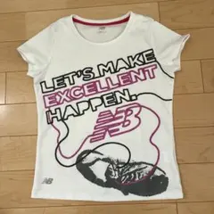 ニューバランス　ロゴTシャツ　レディース　Mサイズ ホワイトのサムネイル