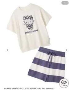 ジェラートピケ×サンリオ スムーズィーセットアップ キティ ジェラピケ