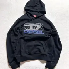 【DIESEL】 スウェットパーカー XL 近年モデル Dロゴ グラフィックロゴ