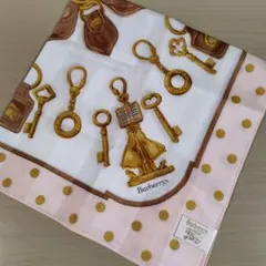 バーバリー スカーフ 大判ハンカチ 膝掛け レア レトロ