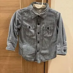 babyGap デニム調長袖シャツ 18-24ヶ月90cm