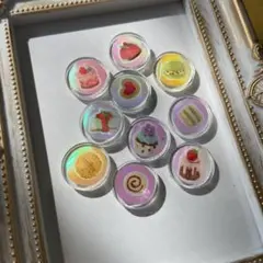 おはじきシール　ケーキ　クッキー① 10個