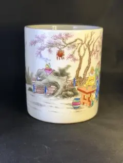 1626 中国骨董　大清康熙年製銘　香炉　赤絵　龍文鳳凰図　火入　時代物 1626 中国骨董 大清康熙年製銘 香炉 赤絵 龍文鳳凰図 火入