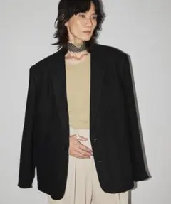 todayful Boyfriend Linen Jacket 36 ブラック - メルカリ