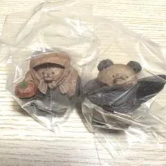 たかはたまさお 木彫り風 ガチャ　柿どうぞ熊　おすもう熊