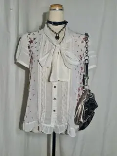 ❤︎ axes femme ローズ柄 姫カジ ブラウス ❤︎のサムネイル