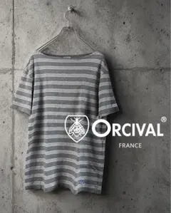 ORCIVAL ボーダーTシャツ グレー ホワイト バスク 半袖 4 日本製のサムネイル