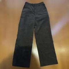 GU コーデュロイ ワイドパンツ ダークブラウンM