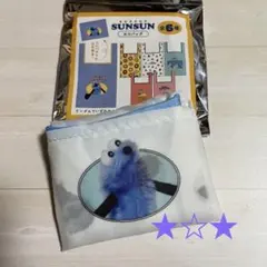 ★ パペットスンスン サンキューマート エコバッグ　総柄