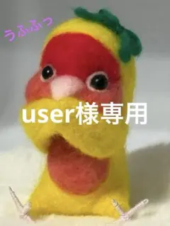 user様専用ページ 羊毛フェルト　ハンドメイド　うふふっ　コザクラインコ