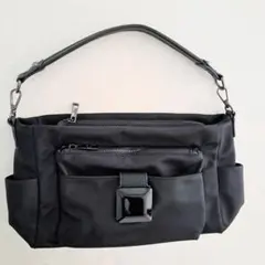 ケスクルデザイン 樹脂パーツ2WAY ショルダーバッグ ハンドバッグ