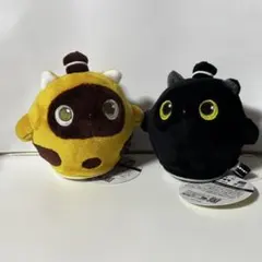 ふわころ LOVOT プルバック ぬいぐるみ 3 イエロー ブラック セット