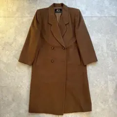 vintage チェスターコート ダブル ロング カシゴラ ブラウン