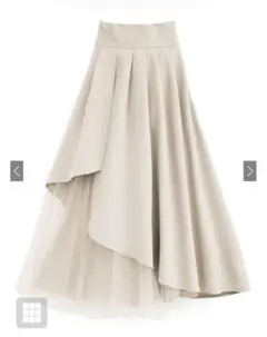 新品 GRL アシンメトリー プリーツスカート