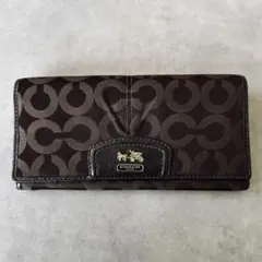 未使用✨COACH サットン シグネチャー ラウンド ジップ ウォレット 