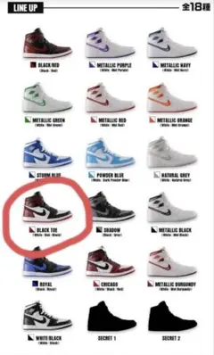 NIKE Air Jordan 1 ナイキ ガチャガチャ　BLACK TOE